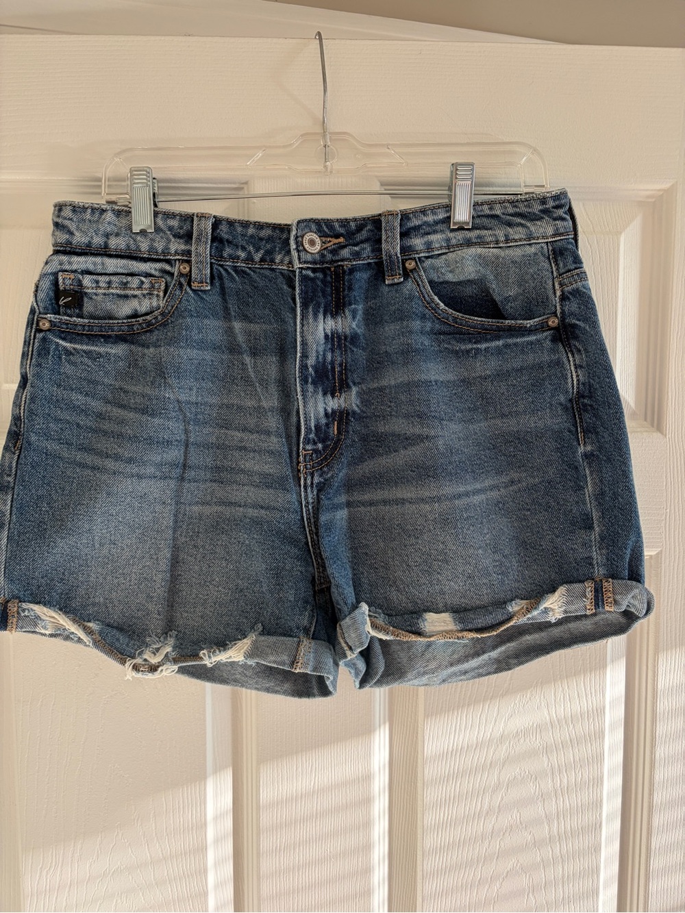 Kancan High-Rise Women's Denim Shorts - Blue